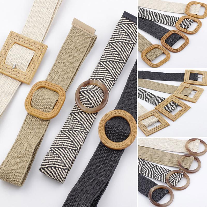 Belts Wax Rope Braiding Women Belt Round Square Buckle Skirt Vintage Knitted Waist Hand-Woven Elastic For 2023, Black
Belts Wax Rope Braiding Women Belt Round Square Buckle Skirt Vintage Knitted Waist Hand-Woven Elastic For 2023, Black