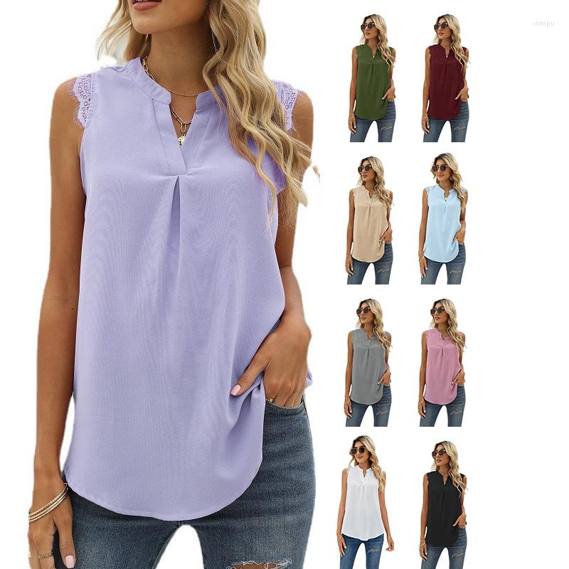Women' Blouses 2023 Fashion Women Loose Casual Blouse Ladies Sleeveless V-neck Pure Color Shirts Summer Office Shirt Tops, Sky blue
Women' Blouses 2023 Fashion Women Loose Casual Blouse Ladies Sleeveless V-neck Pure Color Shirts Summer Office Shirt Tops, Sky blue