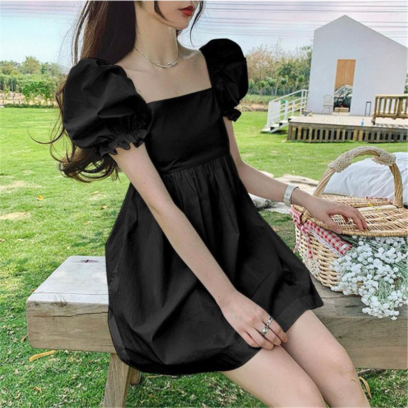 Party Dresses 2023 Women Summer Simple Style Black White Puff Short Sleeve Dress Kawaii Fairy Loose Solid Color Backless Bow-Tie Mini
Party Dresses 2023 Women Summer Simple Style Black White Puff Short Sleeve Dress Kawaii Fairy Loose Solid Color Backless Bow-Tie Mini