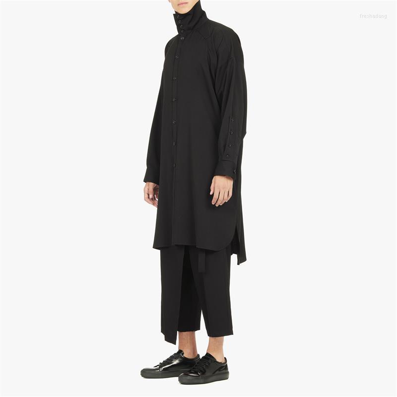 Men' Casual Shirts Small Standing Collar Long Shirt Windbreaker Japanese Nordic Leisure Youth Large, Black
Men' Casual Shirts Small Standing Collar Long Shirt Windbreaker Japanese Nordic Leisure Youth Large, Black
