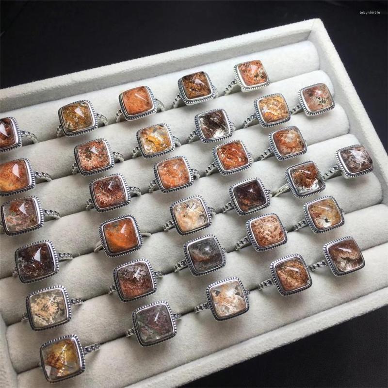 Cluster Rings 1 Pc Fengbaowu Natural Stone Colorful Phantom Quartz Ring 925 Sterling Silver Square Shape Fashion Jewelry For Women And Men
Cluster Rings 1 Pc Fengbaowu Natural Stone Colorful Phantom Quartz Ring 925 Sterling Silver Square Shape Fashion Jewelry For Women And Men