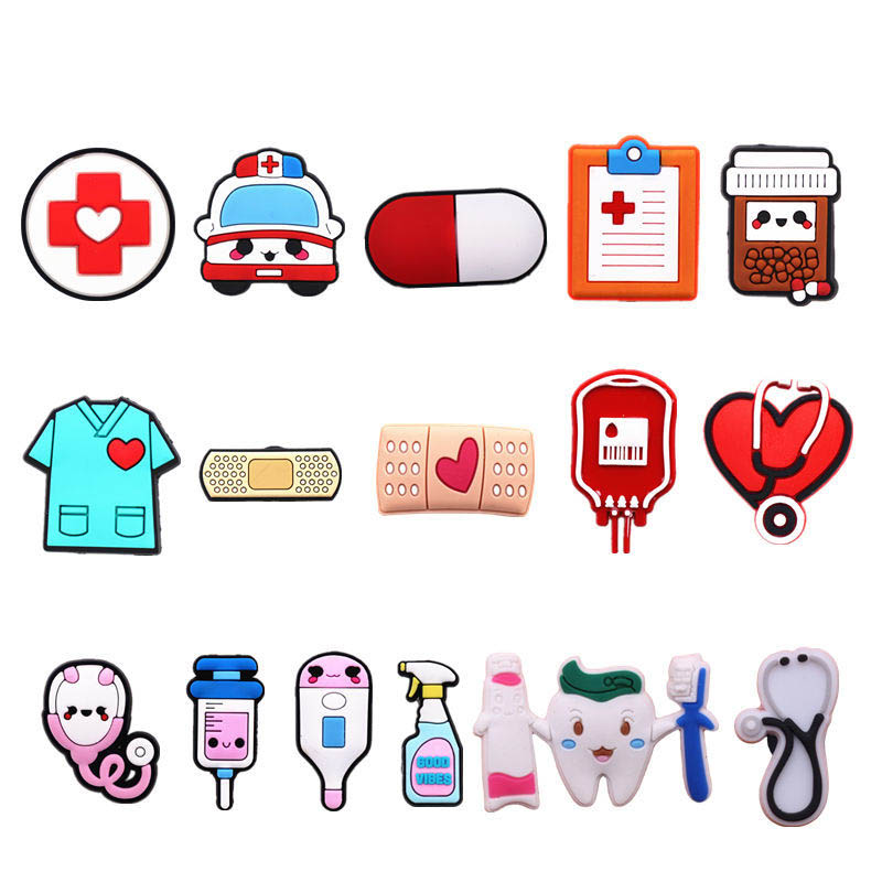 Freeshipping 30pcs Medical Shoe Charms Accessories Cute Stethoscope Syringe PVC Shoe Decoration JIBZ fit Croc Bracelet Kids Gifts
Freeshipping 30pcs Medical Shoe Charms Accessories Cute Stethoscope Syringe PVC Shoe Decoration JIBZ fit Croc Bracelet Kids Gifts