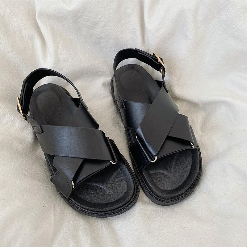 Sandals 2023 Women PU Bohemian Flat Platform Summer Casual Shoes Women's Beach Blocking Girl's Leather, Black
Sandals 2023 Women PU Bohemian Flat Platform Summer Casual Shoes Women's Beach Blocking Girl's Leather, Black