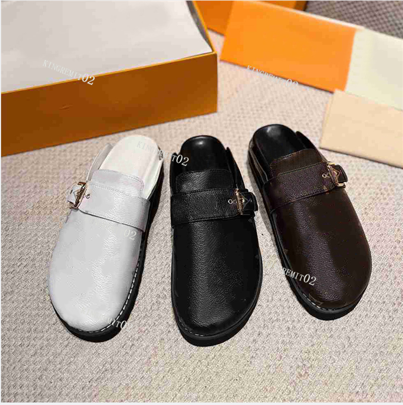 COSY COMFORT Slipper Designer Men Women Slippers Luxury Leather Mules Sandals Lazy Adjustable Buckle Slides Lovers Scuffs Wrapped Head Slipper WIth Box
COSY COMFORT Slipper Designer Men Women Slippers Luxury Leather Mules Sandals Lazy Adjustable Buckle Slides Lovers Scuffs Wrapped Head Slipper WIth Box