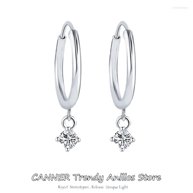 Stud Earrings CANNER Classic 4-prong Inlaid Moissanite 925 Sterling Silver Hoop For Women Bride Wedding Jewelry With GRA Certificate
Stud Earrings CANNER Classic 4-prong Inlaid Moissanite 925 Sterling Silver Hoop For Women Bride Wedding Jewelry With GRA Certificate