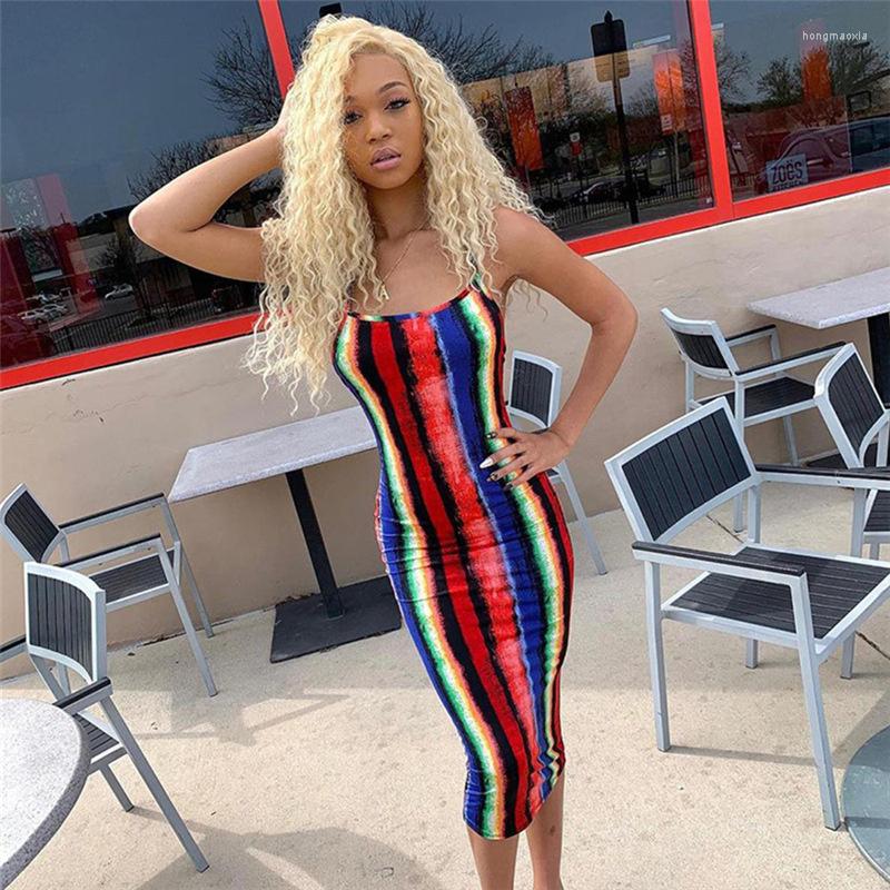 Casual Dresses CHRONSTYLE Tie Dyeing Print Spaghetti Strap Midi Dress Summer Outfits Women Backless Beachwear Sleeveless Bodycon Clubwear
Casual Dresses CHRONSTYLE Tie Dyeing Print Spaghetti Strap Midi Dress Summer Outfits Women Backless Beachwear Sleeveless Bodycon Clubwear