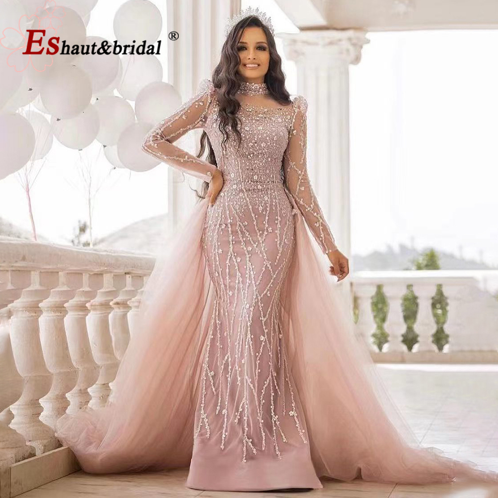 Party Dresses Elegant Pink Muslim Mermaid Evening Dress for Women Long Sleeves High Neck Beads Sequin Formal Prom Wedding Party Gowns 230217
Party Dresses Elegant Pink Muslim Mermaid Evening Dress for Women Long Sleeves High Neck Beads Sequin Formal Prom Wedding Party Gowns 230217