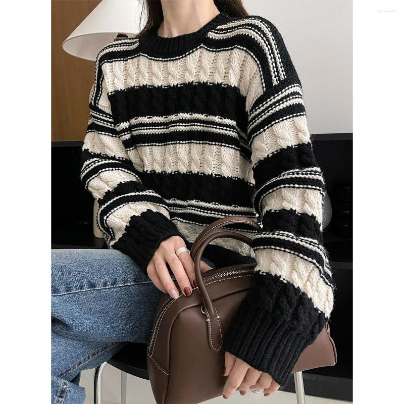 Women's Sweaters 2023 Autumn/winter Fringe Stripe Round Neck Long Sleeve Short Ladies Knitting Spice Institute Wind Restoring Ancient Ways, Beige
Women's Sweaters 2023 Autumn/winter Fringe Stripe Round Neck Long Sleeve Short Ladies Knitting Spice Institute Wind Restoring Ancient Ways, Beige