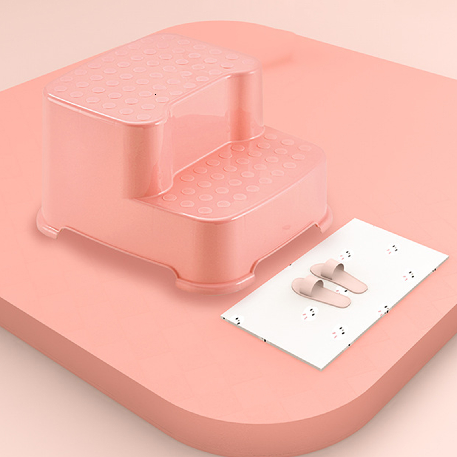 Step Stools Dual Height Kids Step Stool Toilet Training Stepping Pad Thickening Non-Slip Multipurpose Anti-Skid Household 230217