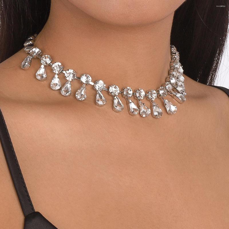 Choker JURAN Vintage Shiny Water Drop Crystal Necklace For Women Luxury Tassel Rhinestones Necklaces Statement Jewelry Collar
Choker JURAN Vintage Shiny Water Drop Crystal Necklace For Women Luxury Tassel Rhinestones Necklaces Statement Jewelry Collar