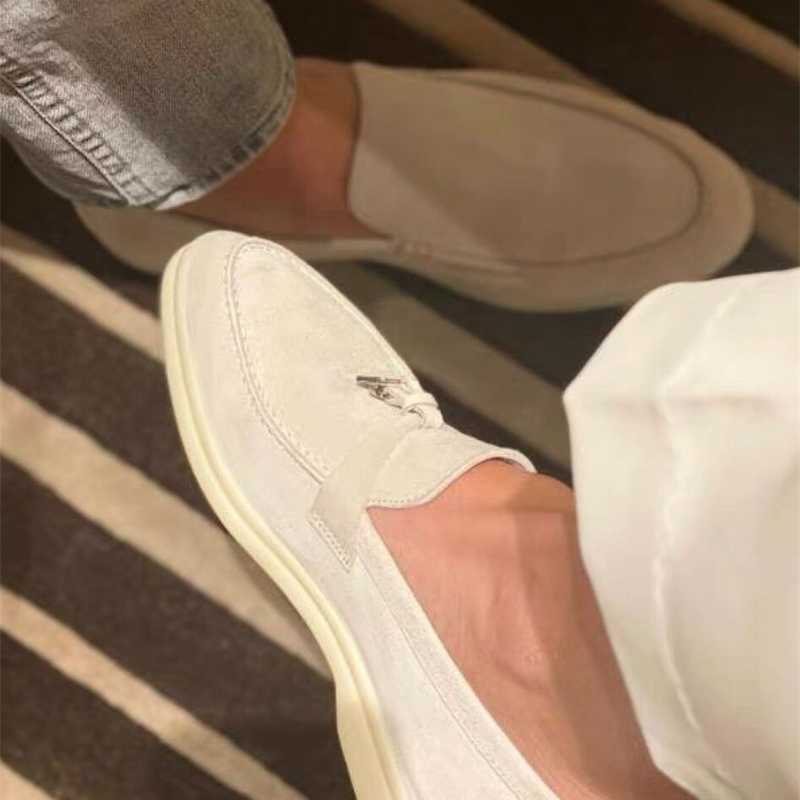 Italy Designer Shoes Loropiana Leak Detection 2023 Pure Original Lp True-round Head Casual Deerskin Comfortable Soft Bean Flat Bottom Lefu Women's Single Shoes, Black
Italy Designer Shoes Loropiana Leak Detection 2023 Pure Original Lp True-round Head Casual Deerskin Comfortable Soft Bean Flat Bottom Lefu Women's Single Shoes, Black