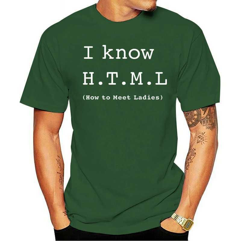 Men's T-Shirts Know HTML How To Meet Ladies Men High Quality Printed Tops Hipster 2021 Fashion t-shirt Print Plus Size L230217, White
Men's T-Shirts Know HTML How To Meet Ladies Men High Quality Printed Tops Hipster 2021 Fashion t-shirt Print Plus Size L230217, White