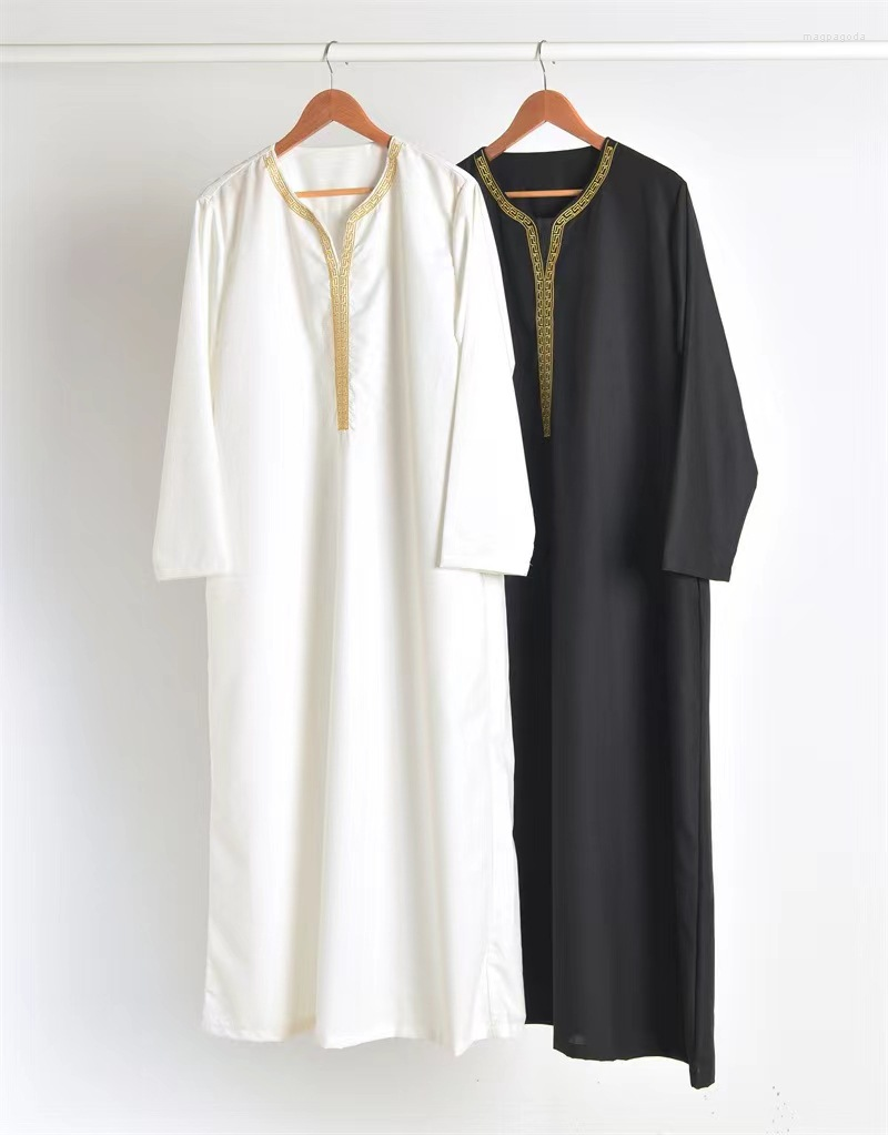 Ethnic Clothing Muslim Fashion Men's Robe Abaya Pakistan Long Sleeve Arabic Loose Ropa Islamica Hombre Kaftan Jubba Thobes Islamic
Ethnic Clothing Muslim Fashion Men's Robe Abaya Pakistan Long Sleeve Arabic Loose Ropa Islamica Hombre Kaftan Jubba Thobes Islamic