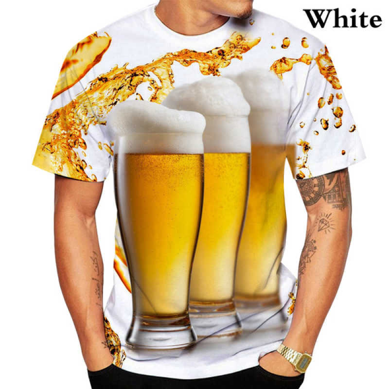 Men's T-Shirts 3d Beer Printing T-shirt Men's Summer Cool Fashion Personality Graphic Tee Casual Short-sleeve T-shirt L230217, Black
Men's T-Shirts 3d Beer Printing T-shirt Men's Summer Cool Fashion Personality Graphic Tee Casual Short-sleeve T-shirt L230217, Black