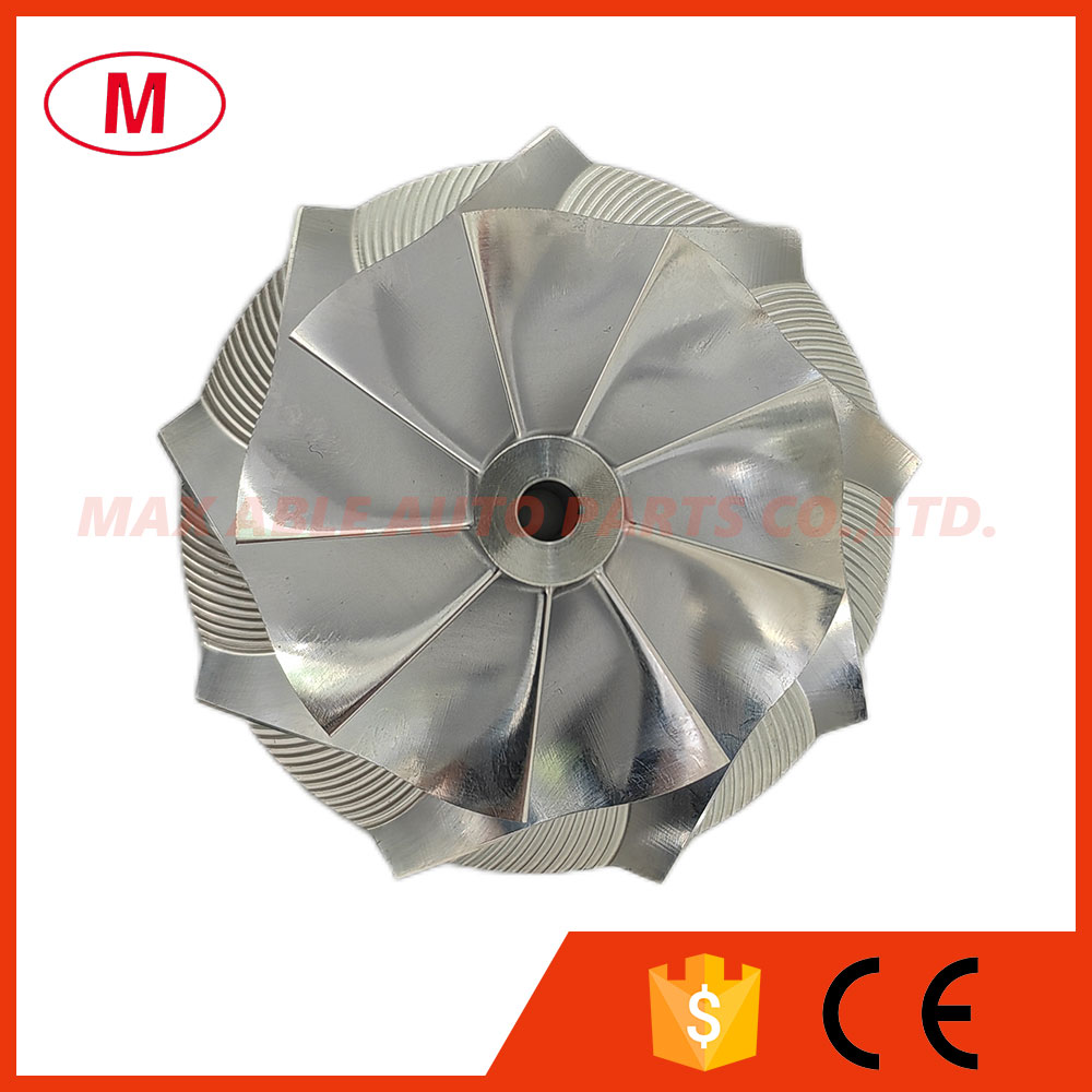 TD04HL High Performance Turbocharger Turbo Billet Compressor Wheel/Aluminum 2618/Milling Wheel 52.50/68.00mm 9/0 blades Reverse for Cartridge/CHRA/Core
TD04HL High Performance Turbocharger Turbo Billet Compressor Wheel/Aluminum 2618/Milling Wheel 52.50/68.00mm 9/0 blades Reverse for Cartridge/CHRA/Core