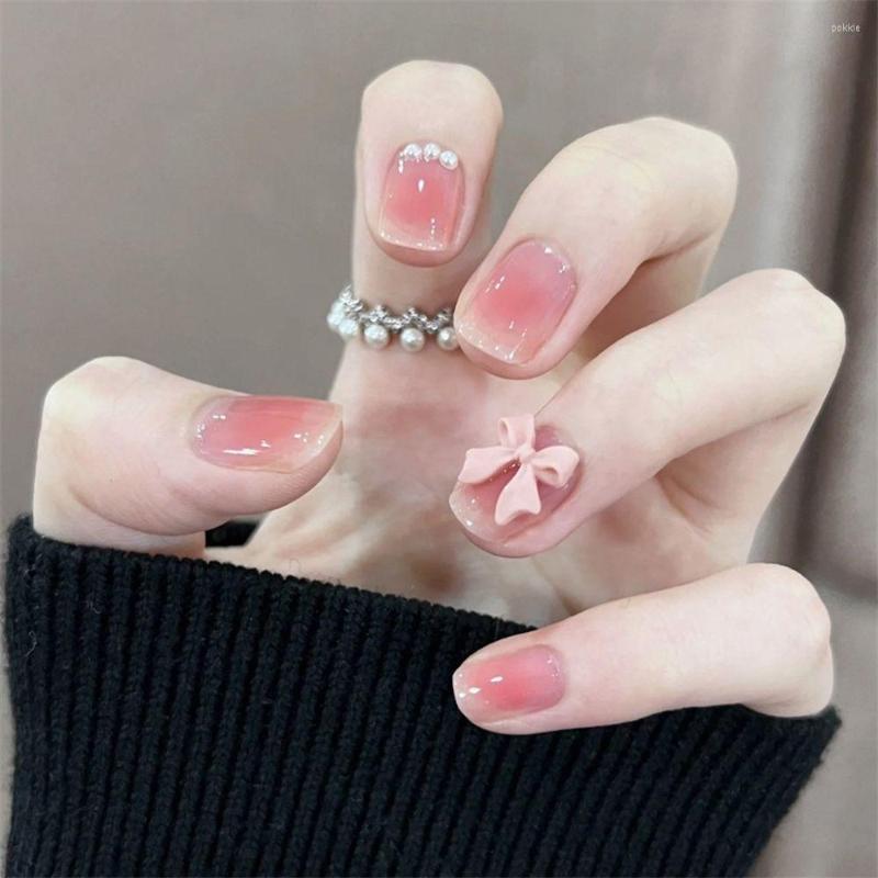 False Nails 24pcs/Box Butterfly Short Round/Square Head Detachable Nail Tips Wearable Fake Manicure Tool Press On, 04
False Nails 24pcs/Box Butterfly Short Round/Square Head Detachable Nail Tips Wearable Fake Manicure Tool Press On, 04