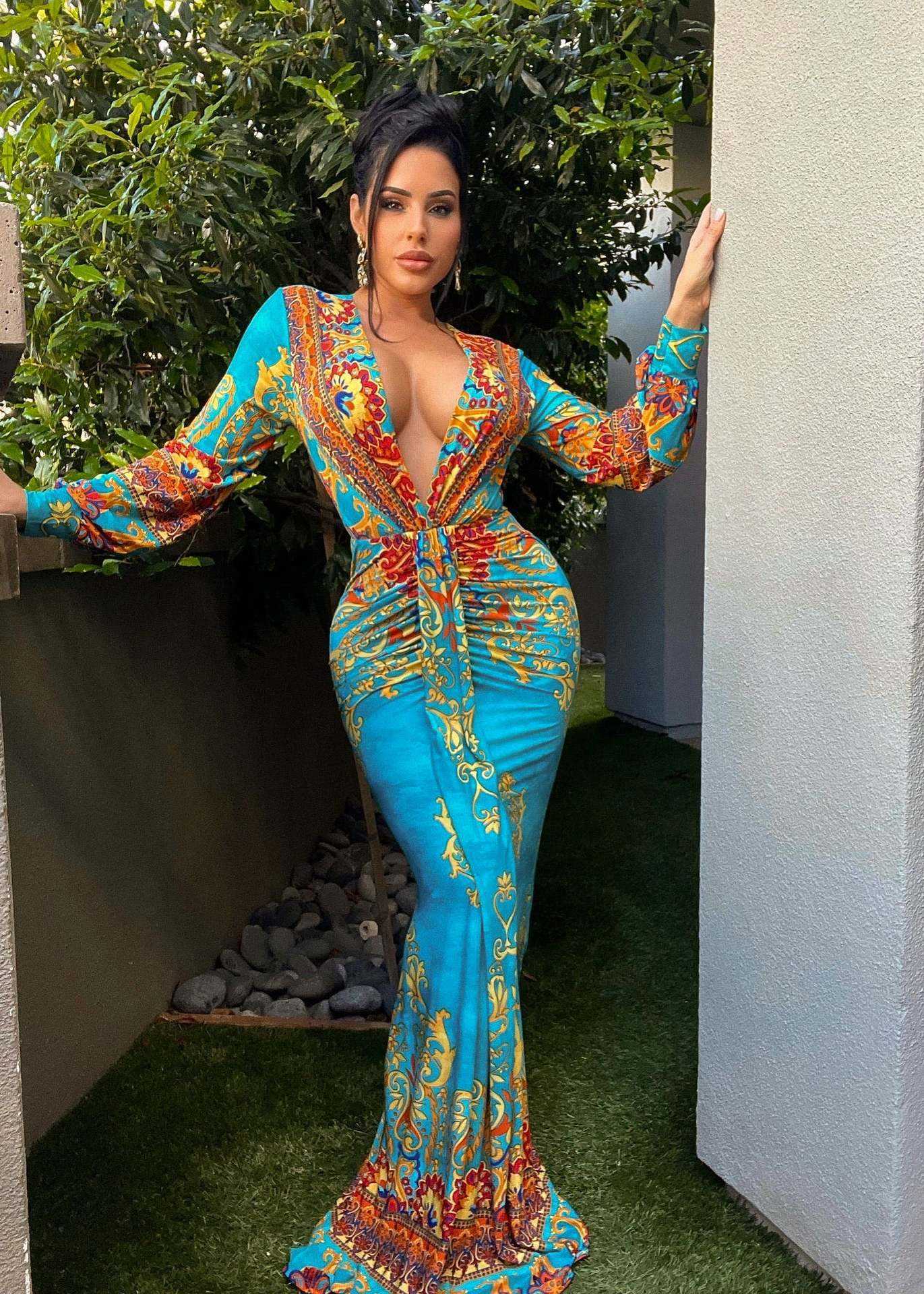Casual Dresses Felyn 2022 High Quality New Design Dress Luxury Print Bandage Vneck Long Sleeve Sexy Club Maxi Dress Vestido Z0216, Purple
Casual Dresses Felyn 2022 High Quality New Design Dress Luxury Print Bandage Vneck Long Sleeve Sexy Club Maxi Dress Vestido Z0216, Purple