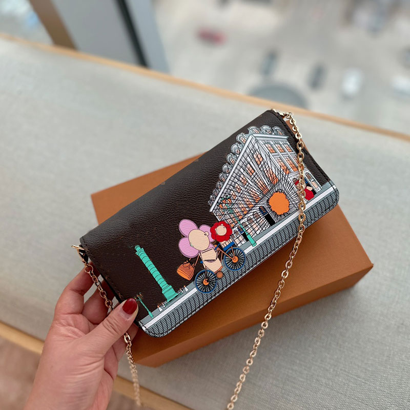 Chain Crossbody Bags Women Clutch Handbag Old Flower Wallet Coin Pocket Card package Three-piece set Shoulder Handbags Purse Fashion Letter
Chain Crossbody Bags Women Clutch Handbag Old Flower Wallet Coin Pocket Card package Three-piece set Shoulder Handbags Purse Fashion Letter