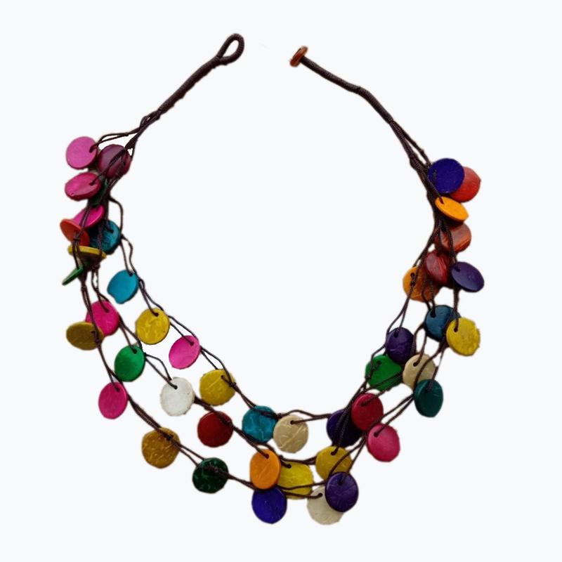 Pendant Necklaces Multi-layer Hand Knitted Coconut Shell Colored Circular Wooden NecklacePendant
Pendant Necklaces Multi-layer Hand Knitted Coconut Shell Colored Circular Wooden NecklacePendant