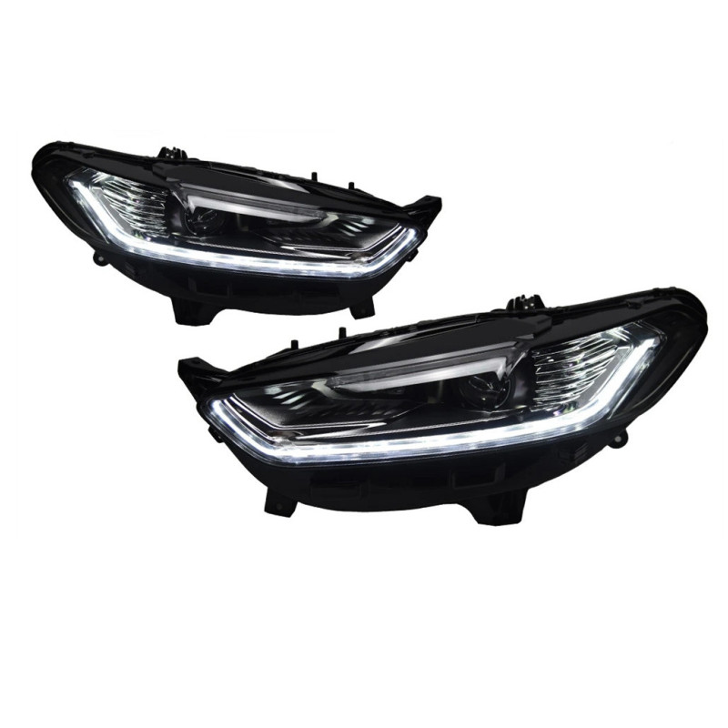 Car Goods For Ford Fusion Mondeo 20 13-20 16 Head lamp LED Headlight LED Dual Projector Headlights Replacement