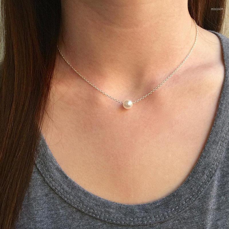 Pendant Necklaces Floating Pearl Necklace Dainty Single Simple Everyday Bridesmaid
Pendant Necklaces Floating Pearl Necklace Dainty Single Simple Everyday Bridesmaid