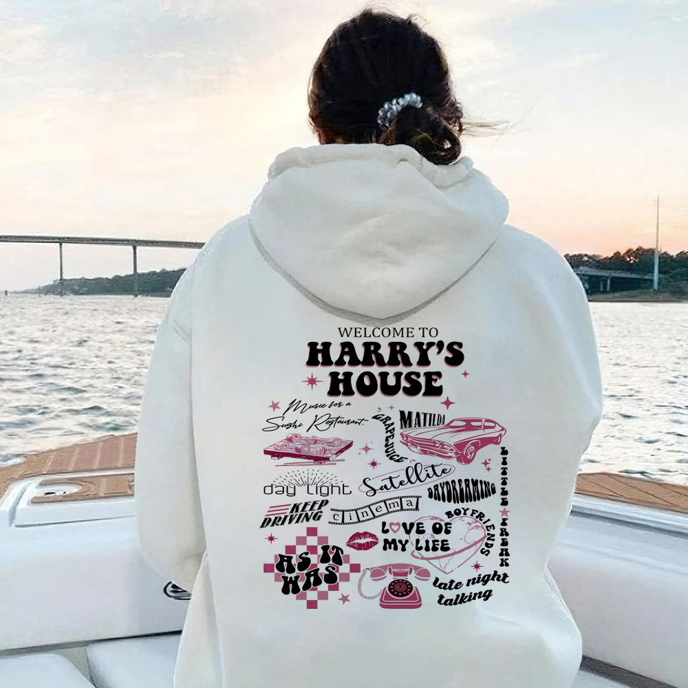 Women Hoodies Sweatshirts Welcome To Harry House Hoodie HS Love on Tour Hooded Sweatshrit Women Y2K Aesthetic Pullover TPWK Kawaii 230217, Coffee
Women Hoodies Sweatshirts Welcome To Harry House Hoodie HS Love on Tour Hooded Sweatshrit Women Y2K Aesthetic Pullover TPWK Kawaii 230217, Coffee