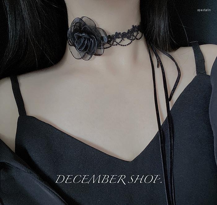 Choker 110cm Long Black Strap Dark Punk Collarbone Collar Woman Flower Necklace Jewelry
Choker 110cm Long Black Strap Dark Punk Collarbone Collar Woman Flower Necklace Jewelry