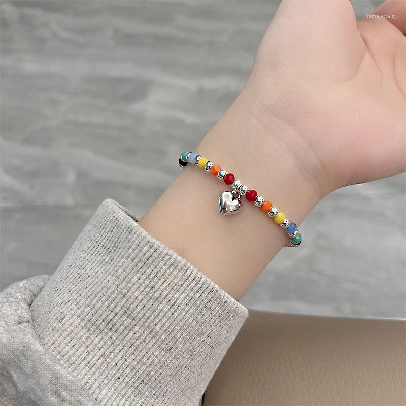 Strand Fashion Simple Colourful Beaded Heart Bracelet For Women Holiday Gift Sweet Retro Luxury Exquisite Jewelry Accessories Wholesale
Strand Fashion Simple Colourful Beaded Heart Bracelet For Women Holiday Gift Sweet Retro Luxury Exquisite Jewelry Accessories Wholesale