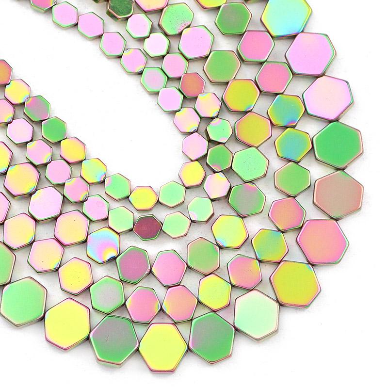 Beads Other Green Flat Hexagon Hematite Natural Stone 4/6/8MM Spacer Loose For Jewelry Making Hand Made Diy Bracelet AccessoriesOther
Beads Other Green Flat Hexagon Hematite Natural Stone 4/6/8MM Spacer Loose For Jewelry Making Hand Made Diy Bracelet AccessoriesOther