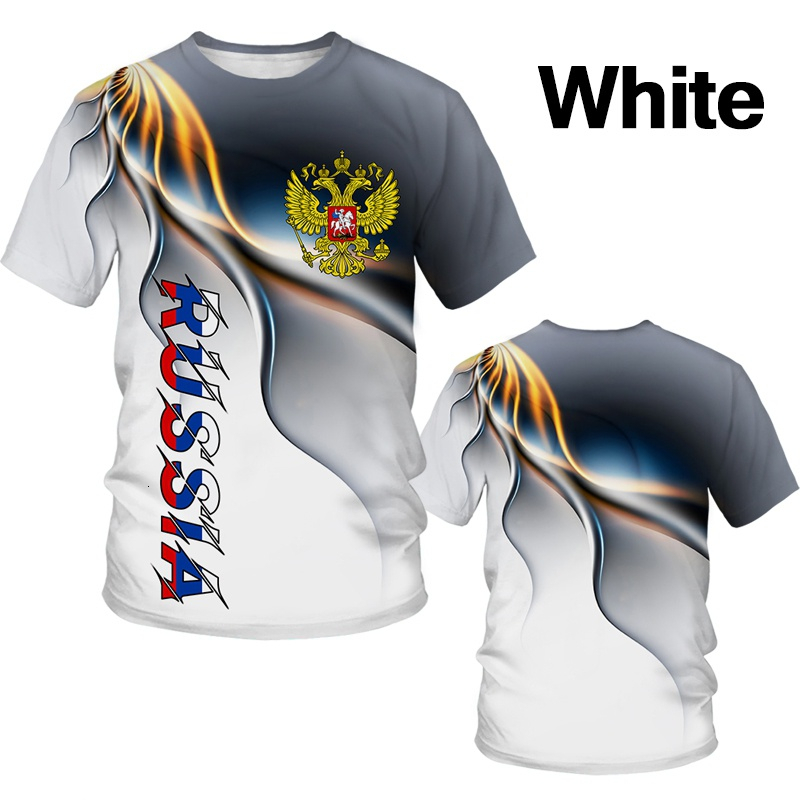 Men's T-Shirts Summer Fashion T-shirt Russian Flag Print Street Style Eagle 3D Moscow Tees O Neck Tops 230217, White
Men's T-Shirts Summer Fashion T-shirt Russian Flag Print Street Style Eagle 3D Moscow Tees O Neck Tops 230217, White