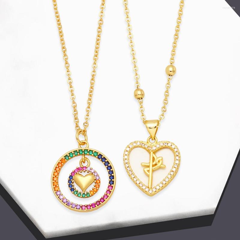 Chains Fashion Personality Micro - Inlaid Color Zircon Copper Round Card Hollow Heart Pendant Necklace Can Be Wholesale Concessions
Chains Fashion Personality Micro - Inlaid Color Zircon Copper Round Card Hollow Heart Pendant Necklace Can Be Wholesale Concessions