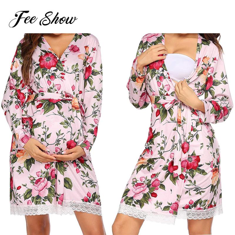 Maternity Dresses Nightwear Pregnant Women Pajamas Dress Breastfeeding Nursing Sleepwear Lady Floral Bathrobe Cozy Loose Nightgown, Pink
Maternity Dresses Nightwear Pregnant Women Pajamas Dress Breastfeeding Nursing Sleepwear Lady Floral Bathrobe Cozy Loose Nightgown, Pink