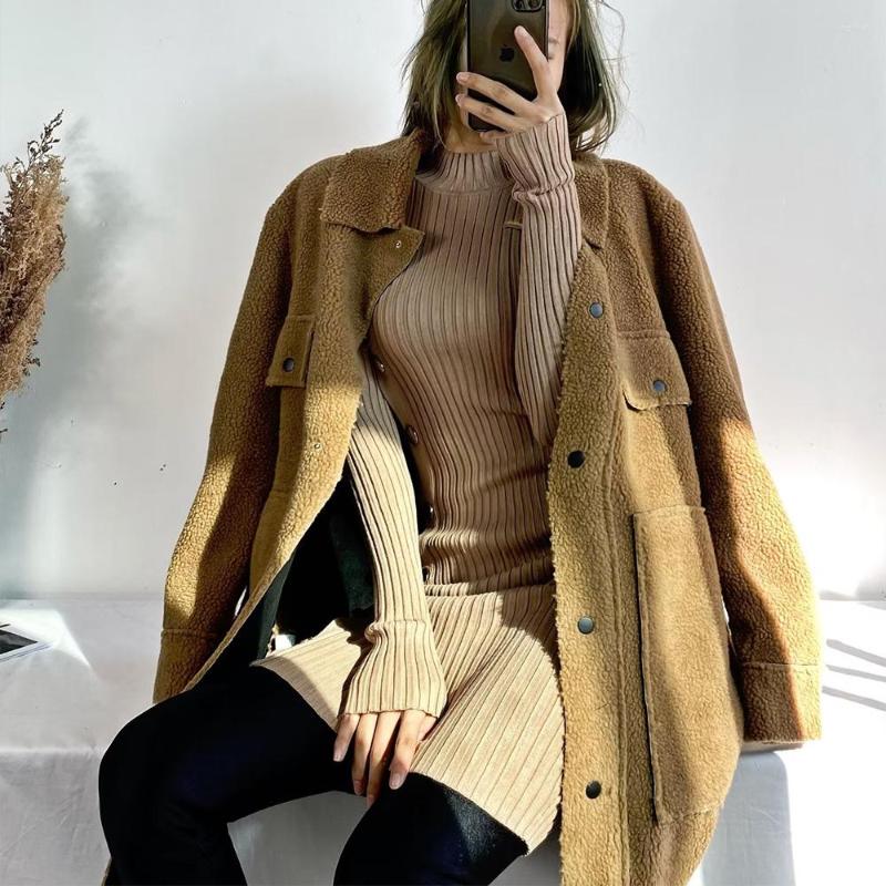 Women' Jackets ZAA Fall 2023 Women' Fashion Double-sided Blouse Jacket Retro Casual Single-breasted Loose Long-sleeved, Camel
Women' Jackets ZAA Fall 2023 Women' Fashion Double-sided Blouse Jacket Retro Casual Single-breasted Loose Long-sleeved, Camel