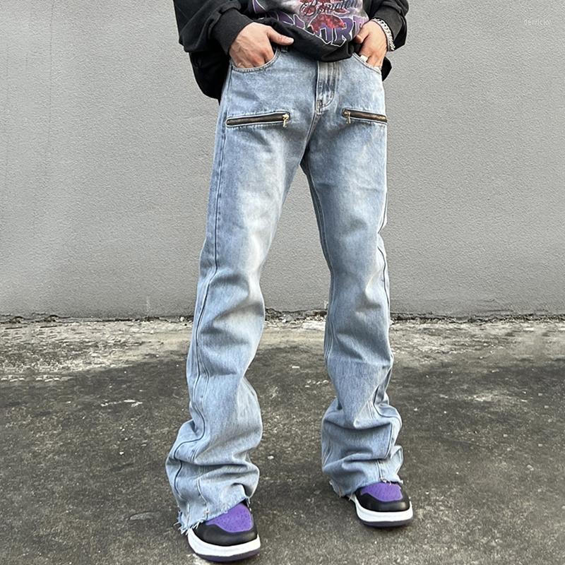 Men' Jeans Vibe Style Zipper Retro Washed Baggy Men Flare Pantaloni Streetwear Hip Hop Gamba Larga Dritti Denim Ropa Hombre, Blue
Men' Jeans Vibe Style Zipper Retro Washed Baggy Men Flare Pantaloni Streetwear Hip Hop Gamba Larga Dritti Denim Ropa Hombre, Blue