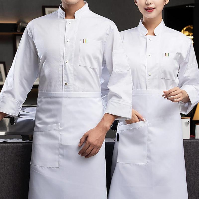 Men's Casual Shirts Autumn Winter Unisex Chef Jacket Solid Color Long Sleeve Stand Collar Thickened Plush Lining Bakery Food Service Shirt, Black
Men's Casual Shirts Autumn Winter Unisex Chef Jacket Solid Color Long Sleeve Stand Collar Thickened Plush Lining Bakery Food Service Shirt, Black