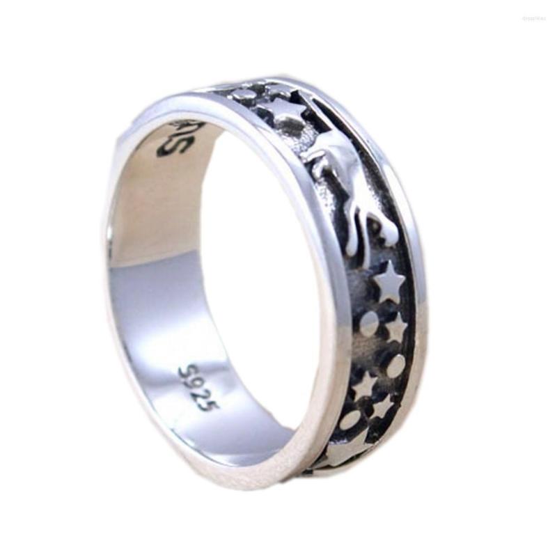 Cluster Rings 2023 Real S925 Pure Silver Ring Thai Starry Sky Star Moon Gothic Style For Men And Women
Cluster Rings 2023 Real S925 Pure Silver Ring Thai Starry Sky Star Moon Gothic Style For Men And Women