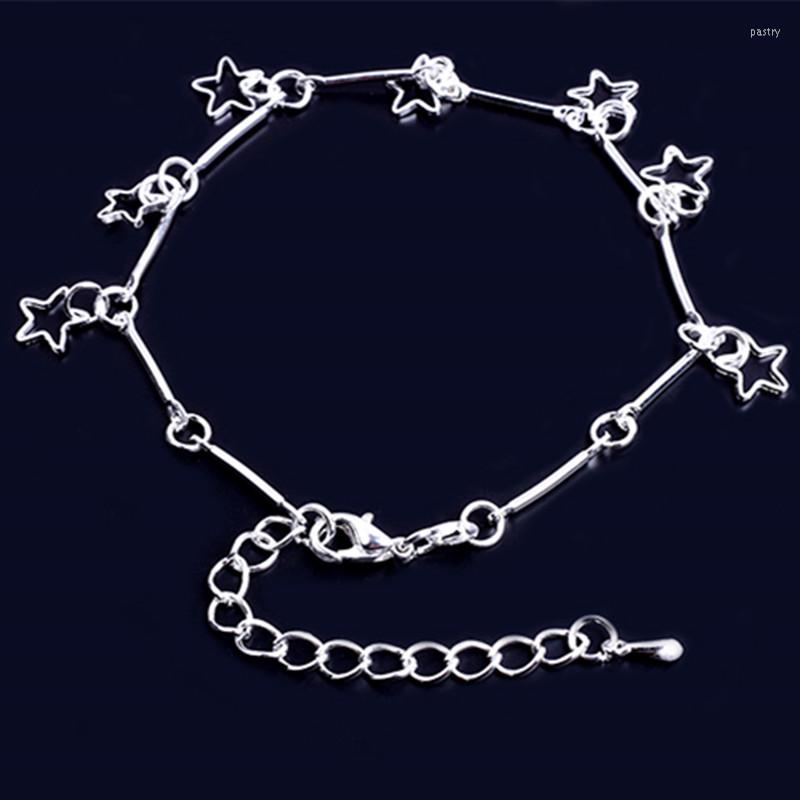 Charm Bracelets Silver Color Hollow Star Bracelet Fashion Jewelry Wholesale For Woman Friend Valentine's Day Gift
Charm Bracelets Silver Color Hollow Star Bracelet Fashion Jewelry Wholesale For Woman Friend Valentine's Day Gift
