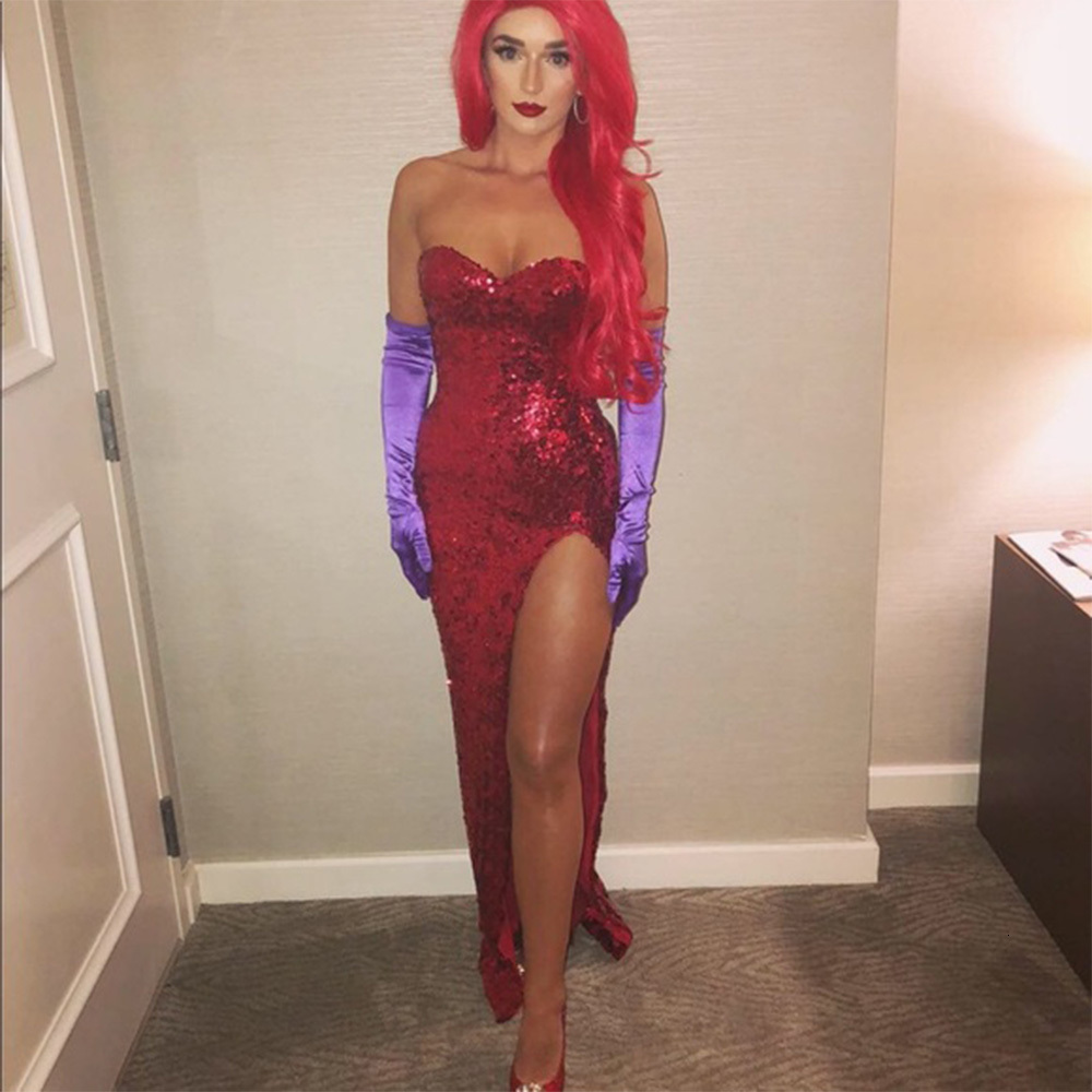 Party Dresses Sexy Jessica Rabbit Costume Halloween Celebrity for Women Sweetheart Side Slit Mermaid Prom Sequin Long 230216, Orange
Party Dresses Sexy Jessica Rabbit Costume Halloween Celebrity for Women Sweetheart Side Slit Mermaid Prom Sequin Long 230216, Orange