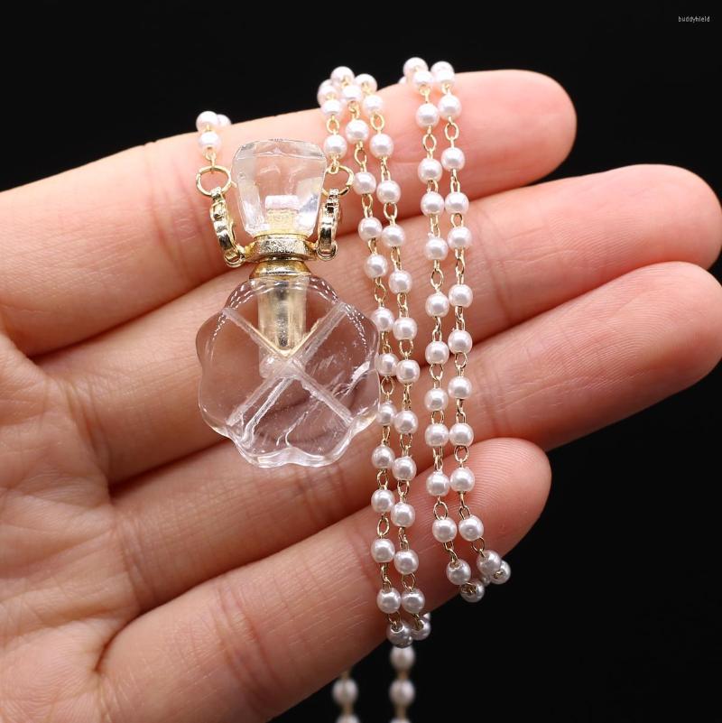 Pendant Necklaces Essential Oil Diffuser Perfume Bottle Aura Irregular White Crystal Agate Charm Pendulum Gemstone Necklace Jewelry
Pendant Necklaces Essential Oil Diffuser Perfume Bottle Aura Irregular White Crystal Agate Charm Pendulum Gemstone Necklace Jewelry