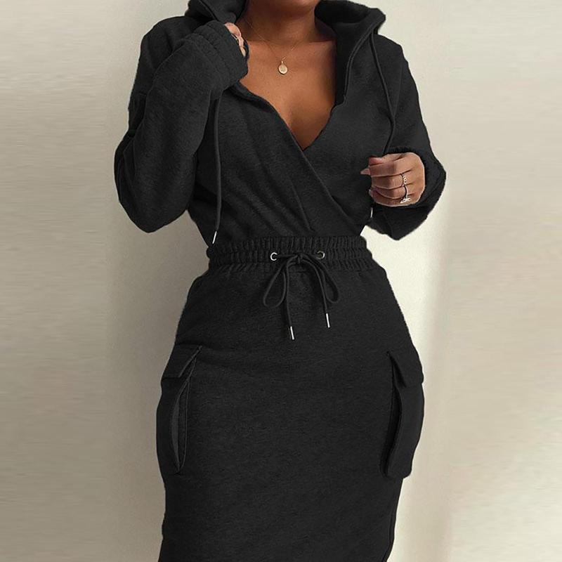 Work Dresses All Sequin Autumn Women' Casual Pure Color Drawstring Blouse Slim Skirt Two Piece Set Swimsuit Dress, Black
Work Dresses All Sequin Autumn Women' Casual Pure Color Drawstring Blouse Slim Skirt Two Piece Set Swimsuit Dress, Black