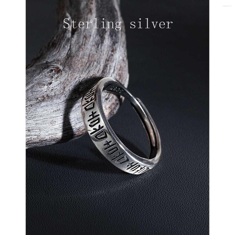 Cluster Rings 925 Sterling Silver For Women Ring Punk Style Simple Irregular Symbol Couple Adjustable Size Thai Jewelry
Cluster Rings 925 Sterling Silver For Women Ring Punk Style Simple Irregular Symbol Couple Adjustable Size Thai Jewelry