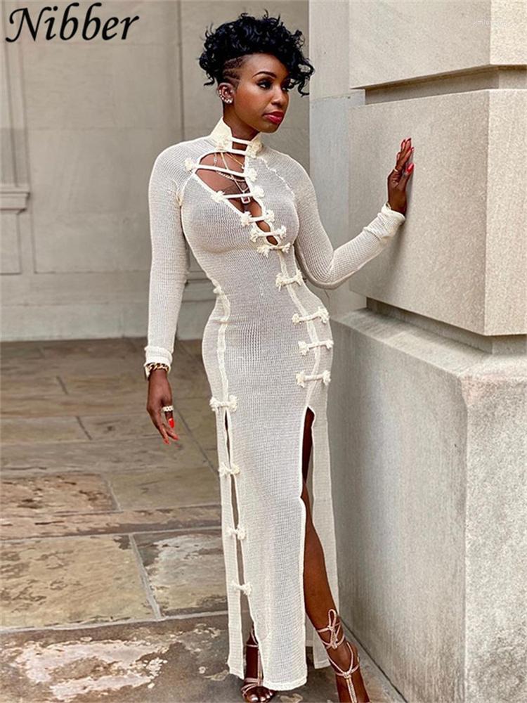 Casual Dresses Nibber Hollow Out Cheongsam Solid Color Maxi Dress Women Elegant Slim Long Sleeve Femal Sexy Evening Glamorous Vestido, White
Casual Dresses Nibber Hollow Out Cheongsam Solid Color Maxi Dress Women Elegant Slim Long Sleeve Femal Sexy Evening Glamorous Vestido, White
