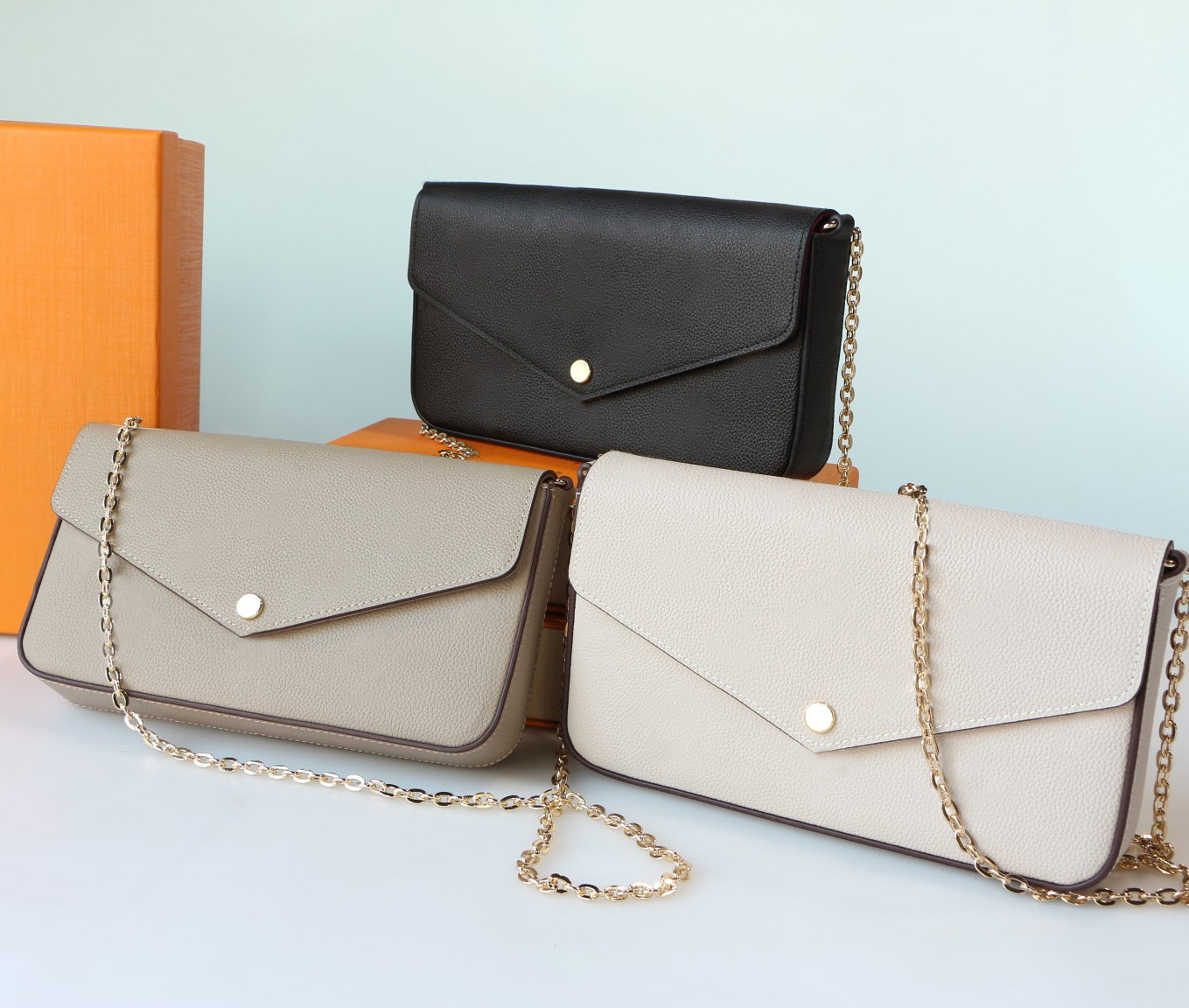 Fashion designer women shoulder bags luxury Pochette Felicie handbags top-quality monograms leather chain crossbody original ladies Empreinte purses, 69977#monogrames
Fashion designer women shoulder bags luxury Pochette Felicie handbags top-quality monograms leather chain crossbody original ladies Empreinte purses, 69977#monogrames