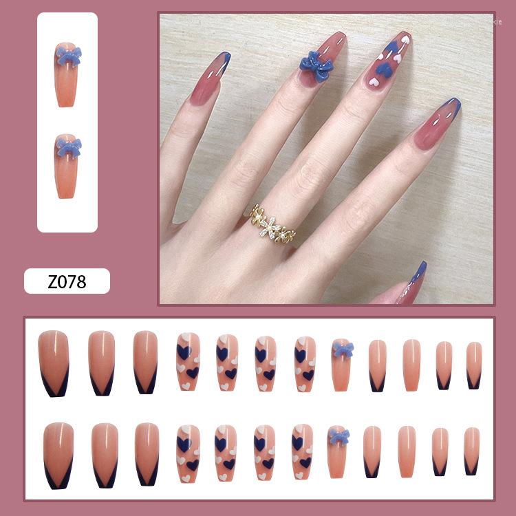 False Nails High Quality 24pcs Love Heart Printed Nail Patch Glue Type Removable Long Paragraph Fashion Manicure Save Time, As
False Nails High Quality 24pcs Love Heart Printed Nail Patch Glue Type Removable Long Paragraph Fashion Manicure Save Time, As