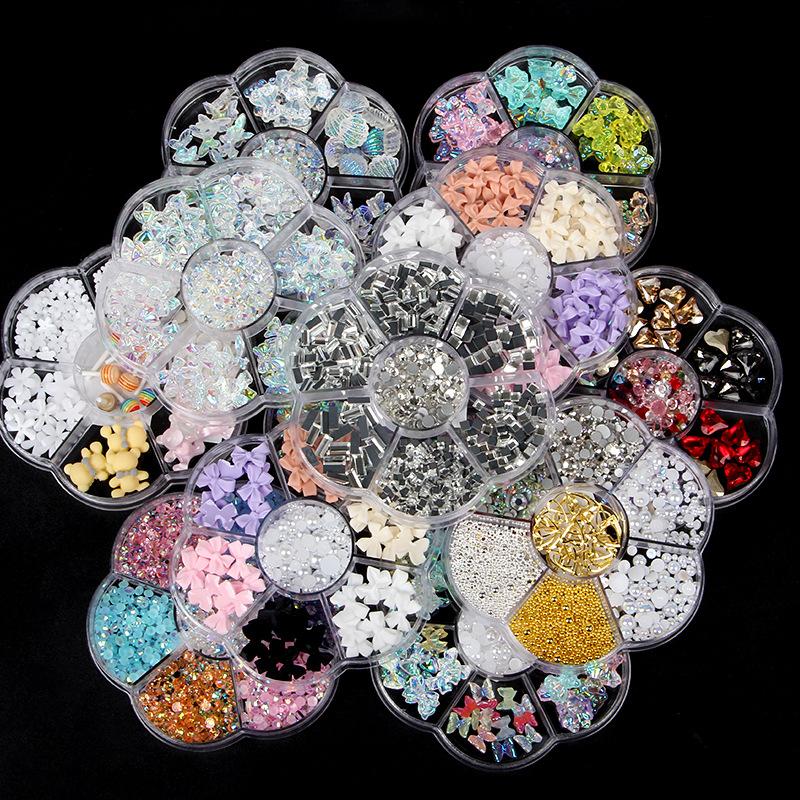 Nail Art Decorations 3D Cute Aurora Bear/Bow Ties/Butterfly/White Flowers Acrylic For Nails Glitter DIY Manicure Accessories
Nail Art Decorations 3D Cute Aurora Bear/Bow Ties/Butterfly/White Flowers Acrylic For Nails Glitter DIY Manicure Accessories