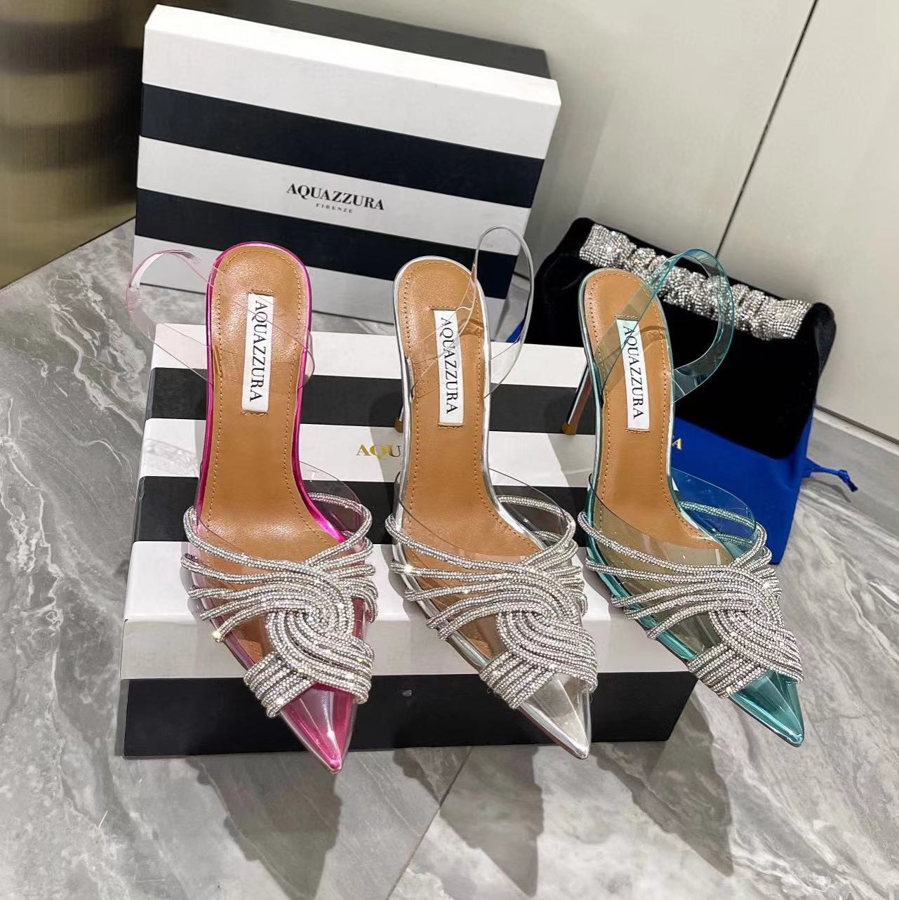 AQYAZZYRA high quality designers Dress Shoes new womens sandals 10cm women Heels crysta buckle party lady wedding heels sexy strap 100% leather sole sandal with box
AQYAZZYRA high quality designers Dress Shoes new womens sandals 10cm women Heels crysta buckle party lady wedding heels sexy strap 100% leather sole sandal with box