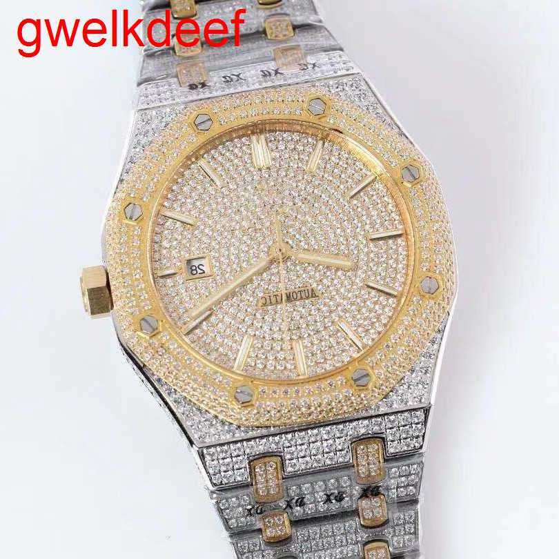 Wristwatches Luxury Custom Bling Iced Out Watches White Gold Plated Moiss anite Diamond Watchess 5A high quality replication Mechanical 0R18, Gold-1
Wristwatches Luxury Custom Bling Iced Out Watches White Gold Plated Moiss anite Diamond Watchess 5A high quality replication Mechanical 0R18, Gold-1