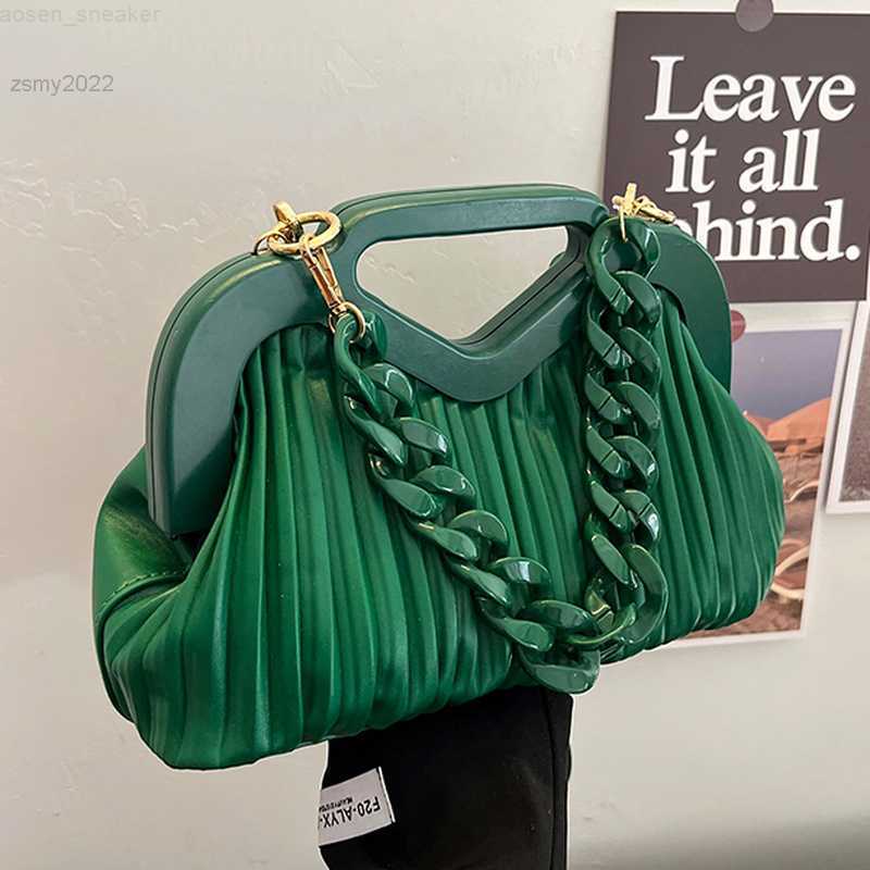 Famouse Brand Handbag With Thick Chain Handle Designer Pleated Shoulder Bag For Women Clutch Purses Crossbody Bag, Green
Famouse Brand Handbag With Thick Chain Handle Designer Pleated Shoulder Bag For Women Clutch Purses Crossbody Bag, Green