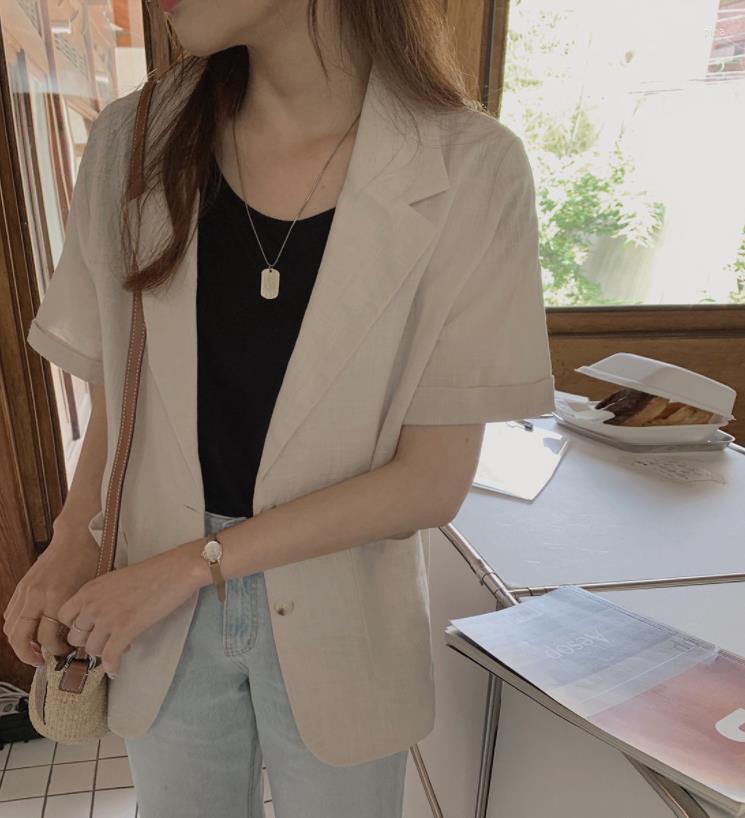 Women' Suits Korean Knitted T-shirt Retro VITIANA Women Thin Coat Spring Ins Cotton And Linen Suit 2023 Summer Casual Ladies Small Short, Auburn
Women' Suits Korean Knitted T-shirt Retro VITIANA Women Thin Coat Spring Ins Cotton And Linen Suit 2023 Summer Casual Ladies Small Short, Auburn