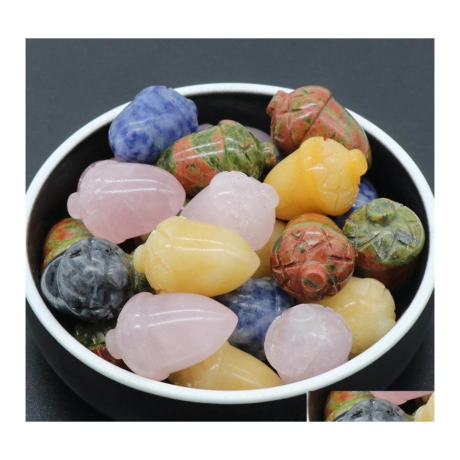 Stone Natural Crystal Hazelnut Acorn Pine Nut Mascot Meditation Chakra Reiki Healing Gemstones Polished Gift Use Collection Vipjewel Dh08Q
Stone Natural Crystal Hazelnut Acorn Pine Nut Mascot Meditation Chakra Reiki Healing Gemstones Polished Gift Use Collection Vipjewel Dh08Q
